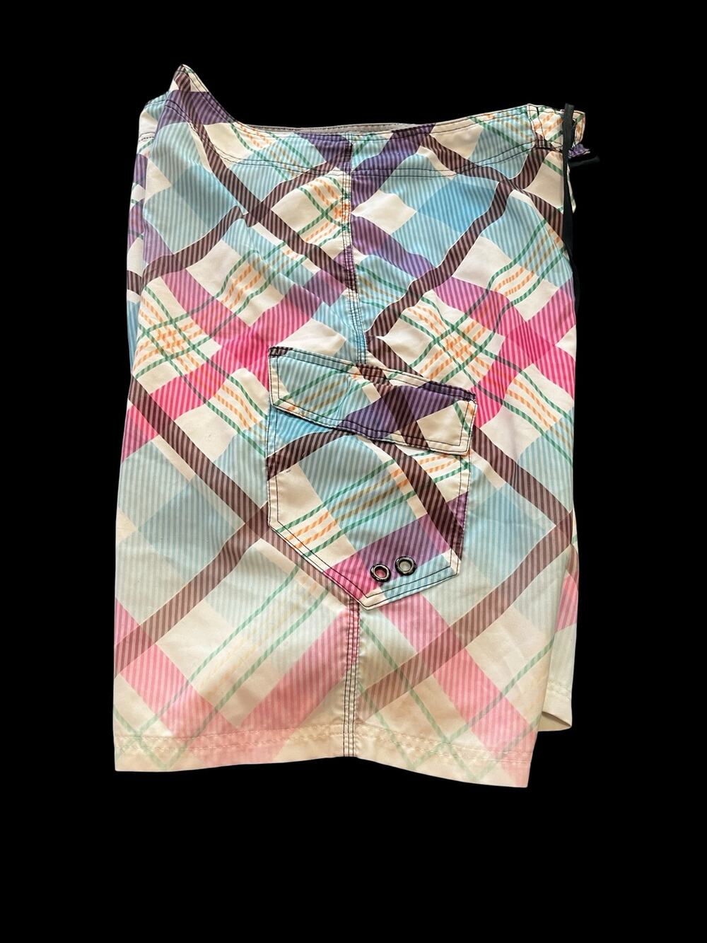 BKE Sport shorts/Board/Swim-men-Sz 34/Athletic Fit/Plaid-Drawstring-Pocket-1133